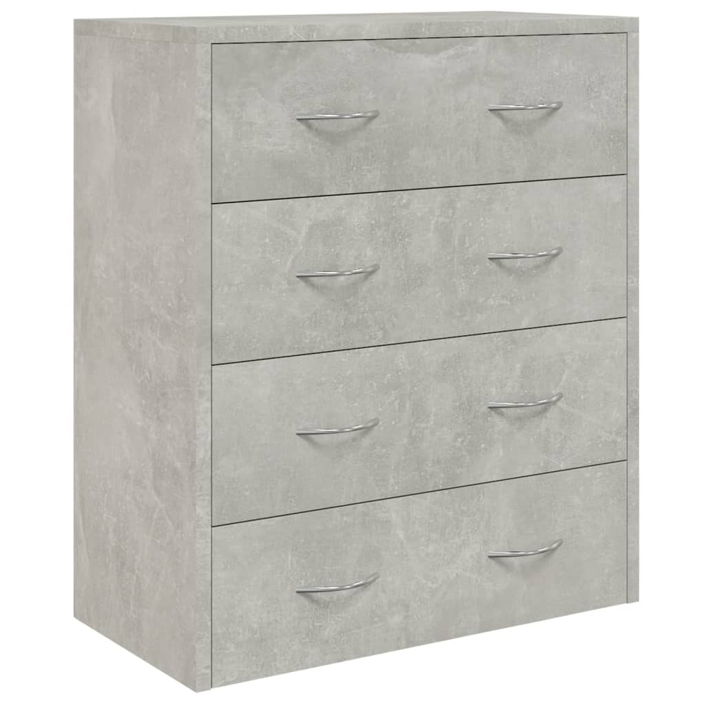 vidaXL Servantă cu 4 sertare, gri beton, 60x30,5x71 cm vidaXL Servantă cu 4 sertare, gri beton, 60x30,5x71 cm