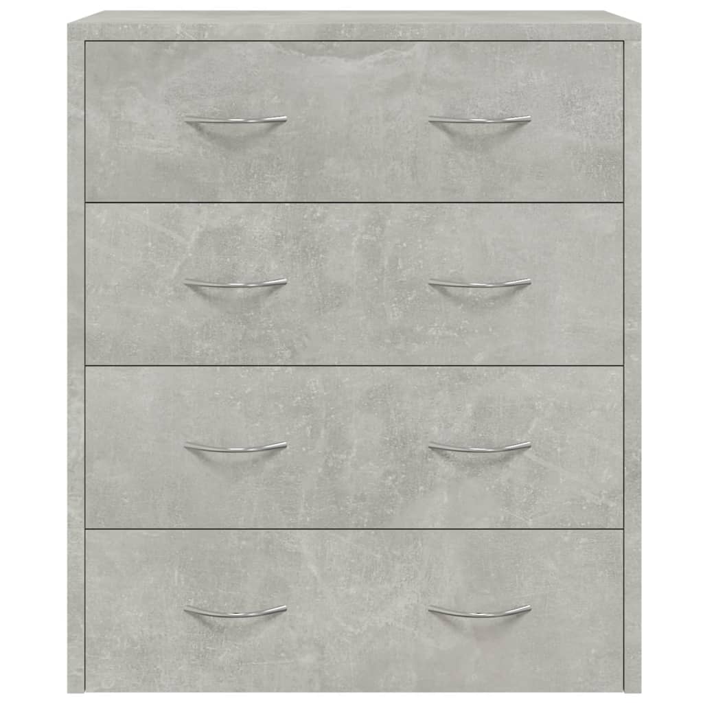 vidaXL Servantă cu 4 sertare, gri beton, 60x30,5x71 cm vidaXL Servantă cu 4 sertare, gri beton, 60x30,5x71 cm