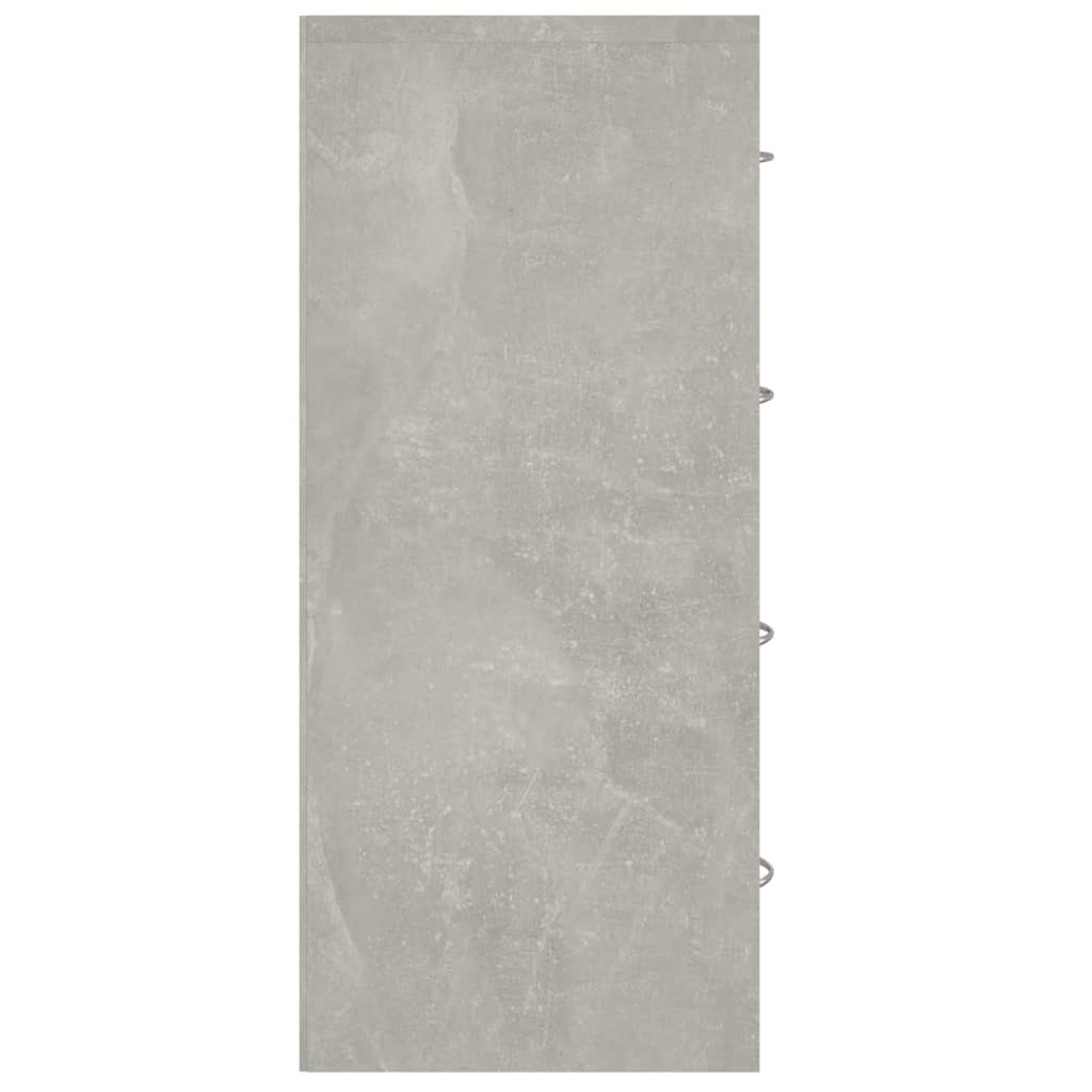 vidaXL Servantă cu 4 sertare, gri beton, 60x30,5x71 cm vidaXL Servantă cu 4 sertare, gri beton, 60x30,5x71 cm