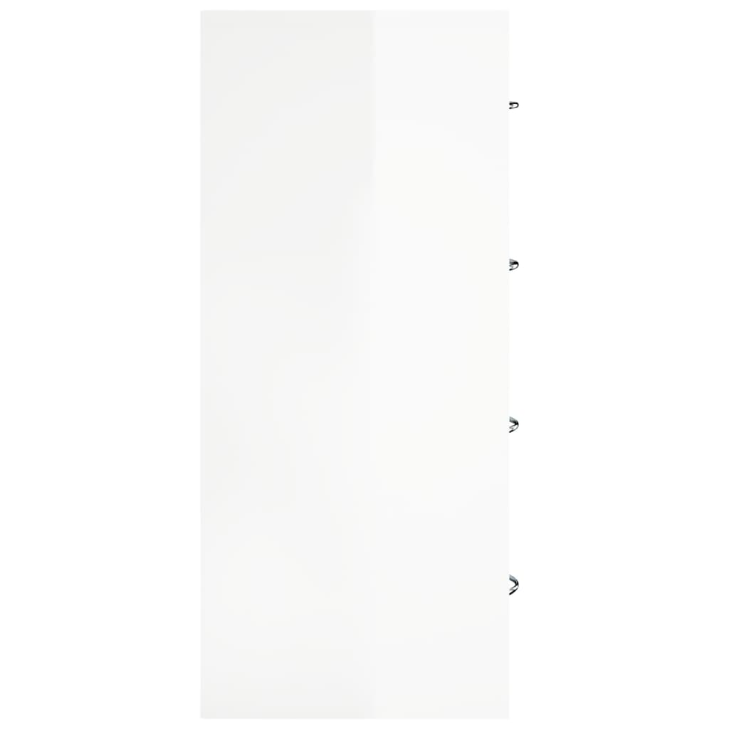 vidaXL Servantă cu 4 sertare, alb extralucios, 60x30,5x71 cm