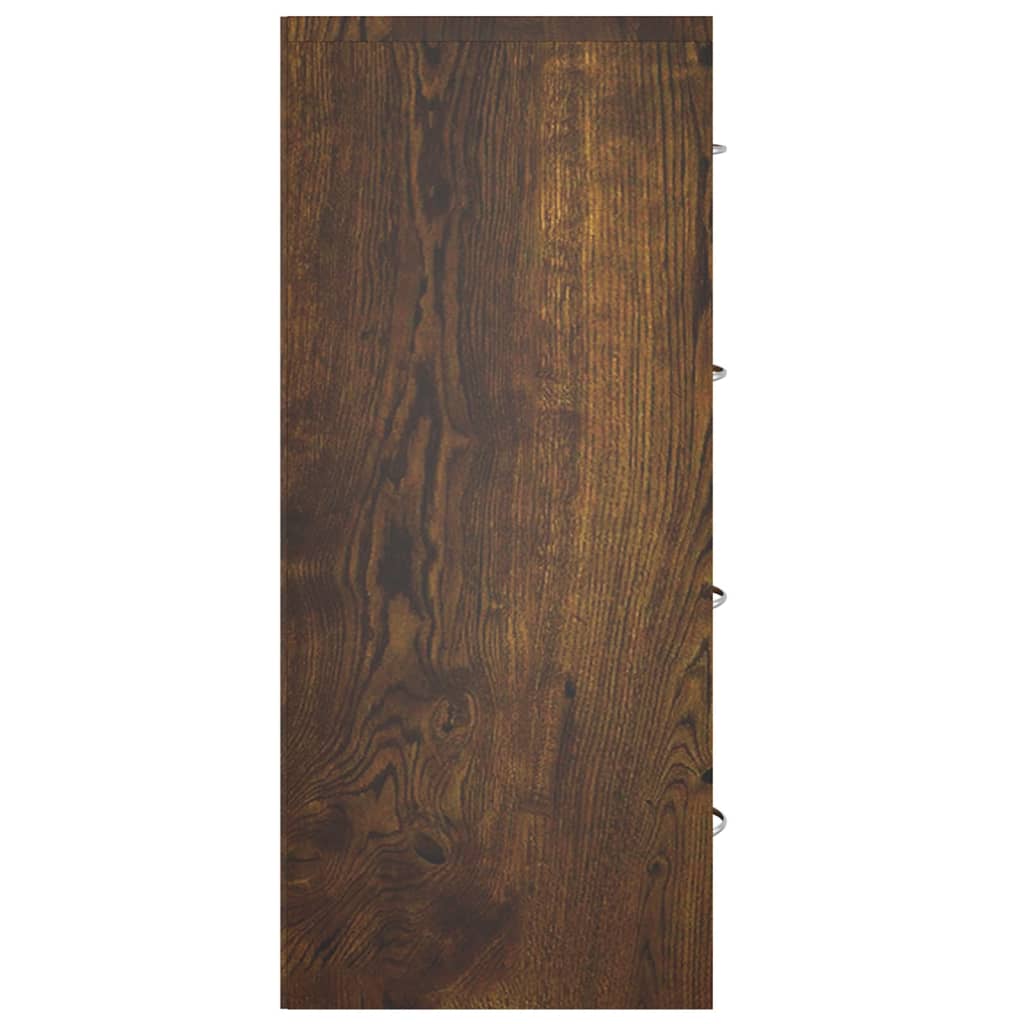 vidaXL Servantă cu 4 sertare, stejar fumuriu, 60x30,5x71 cm vidaXL Servantă cu 4 sertare, stejar fumuriu, 60x30,5x71 cm