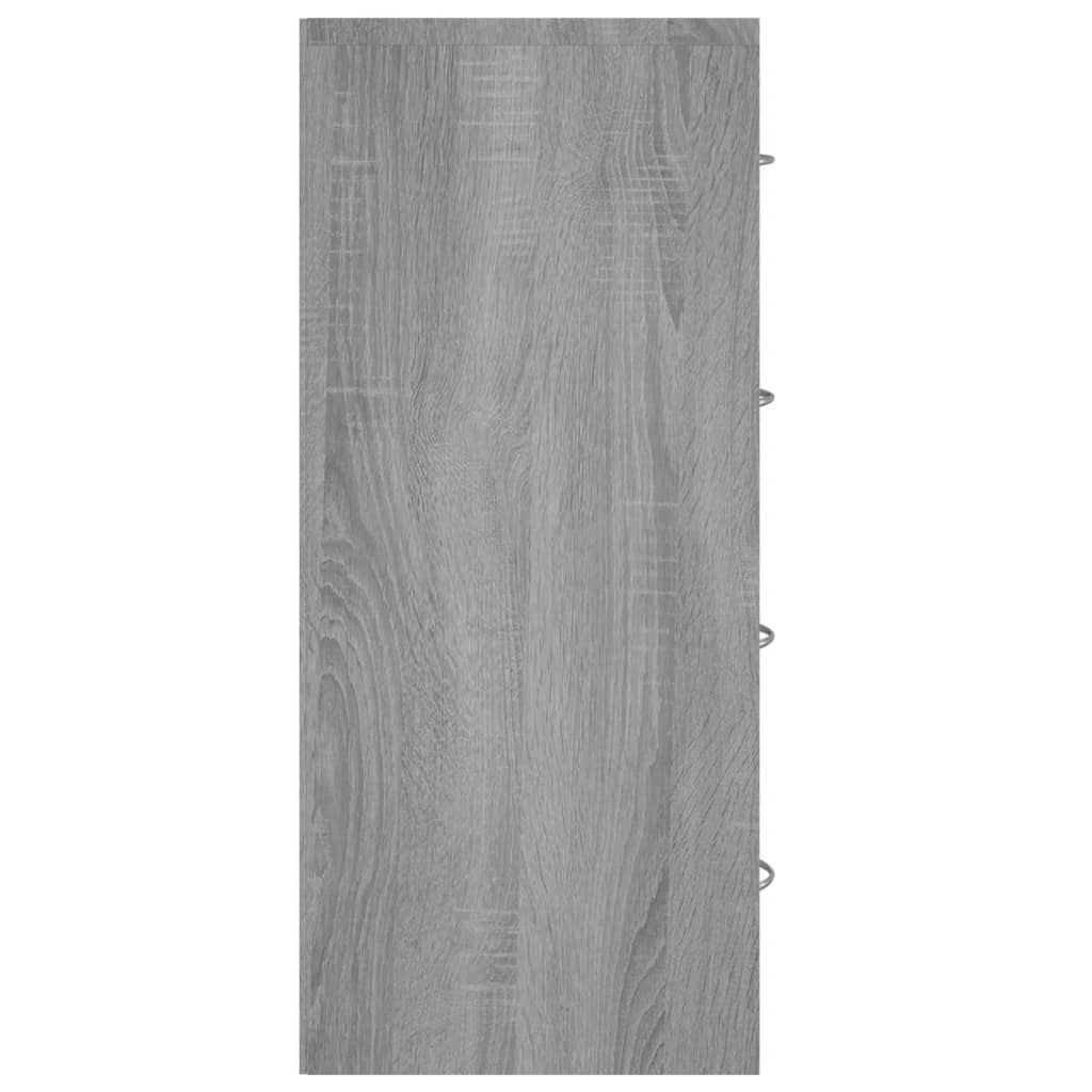 vidaXL Servantă cu 4 sertare, gri sonoma, 60x30,5x71 cm vidaXL Servantă cu 4 sertare, gri sonoma, 60x30,5x71 cm