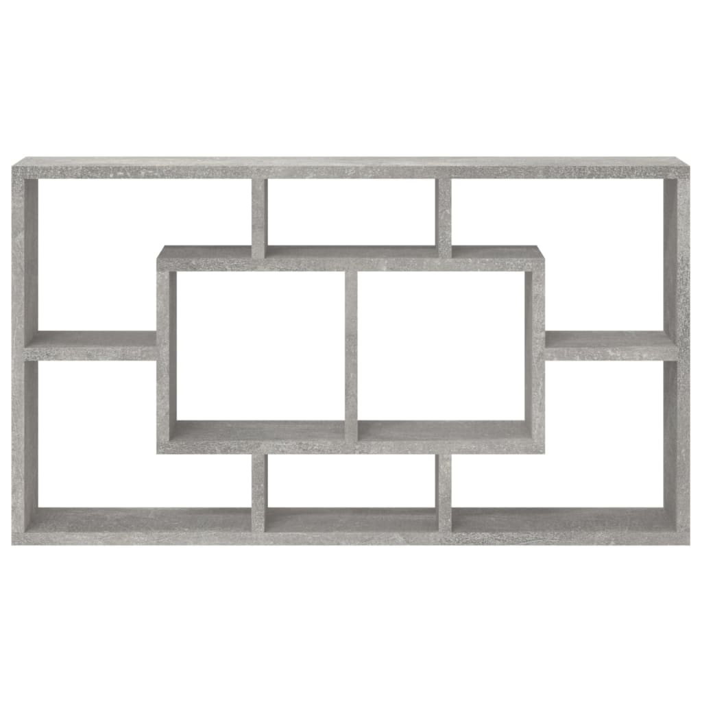 vidaXL Raft prezentare suspendat pe perete 8 compartimente, gri beton vidaXL Raft prezentare suspendat pe perete 8 compartimente, gri beton