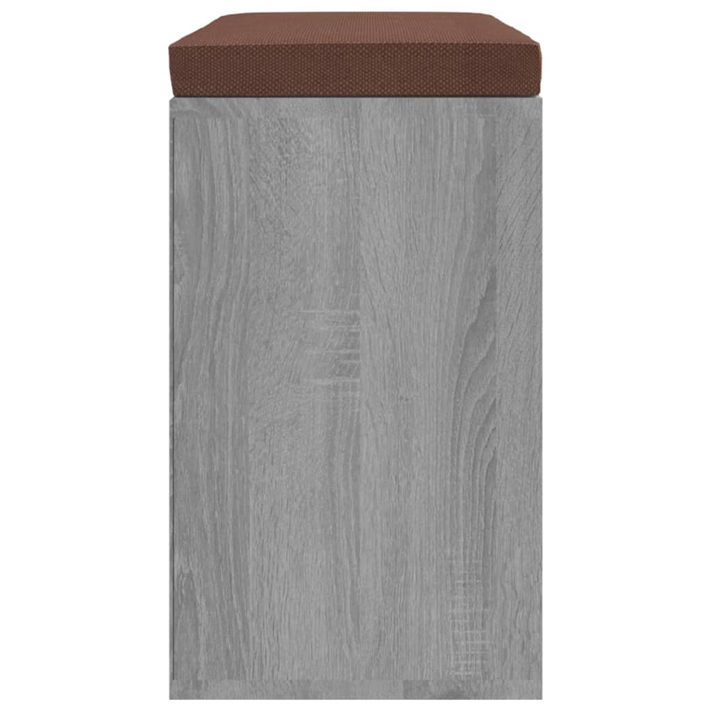 vidaXL Bancă pentru pantofi, gri sonoma, 103x30x48 cm, lemn prelucrat