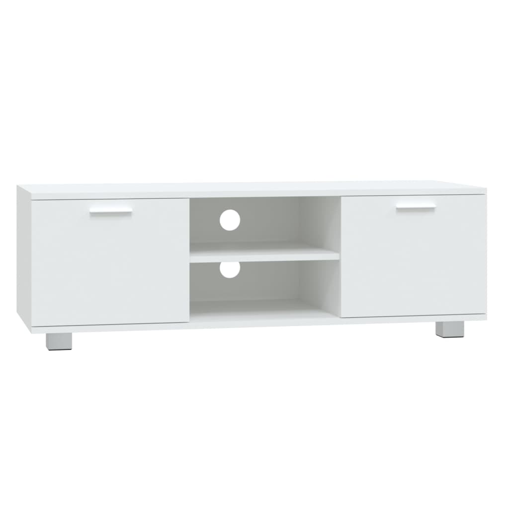 vidaXL Comodă TV, alb, 120x40,5x35 cm, lemn prelucrat vidaXL Comodă TV, alb, 120x40,5x35 cm, lemn prelucrat