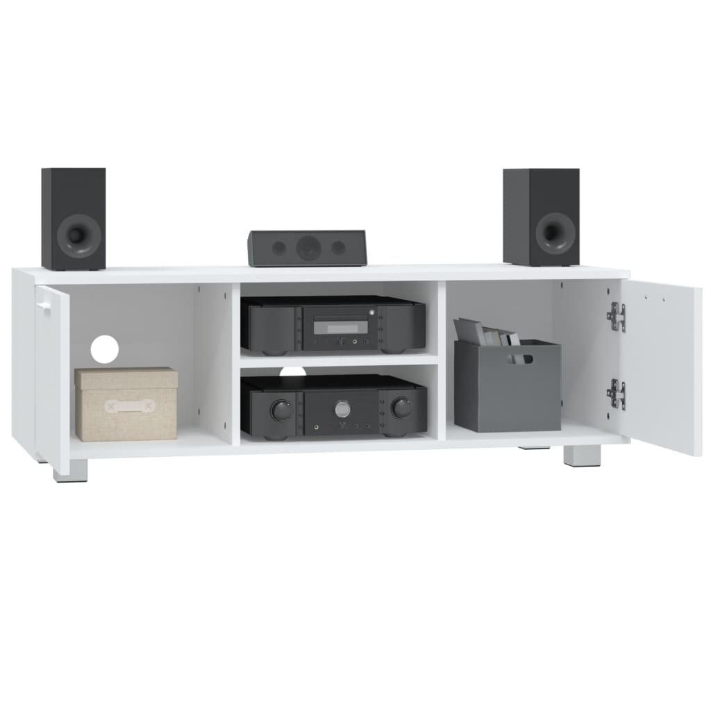 vidaXL Comodă TV, alb, 120x40,5x35 cm, lemn prelucrat vidaXL Comodă TV, alb, 120x40,5x35 cm, lemn prelucrat