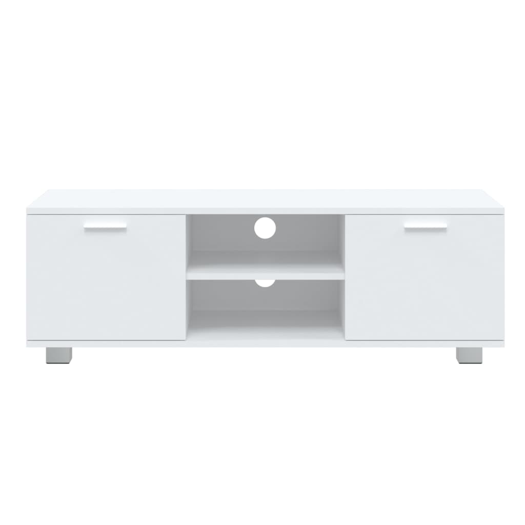 vidaXL Comodă TV, alb, 120x40,5x35 cm, lemn prelucrat vidaXL Comodă TV, alb, 120x40,5x35 cm, lemn prelucrat