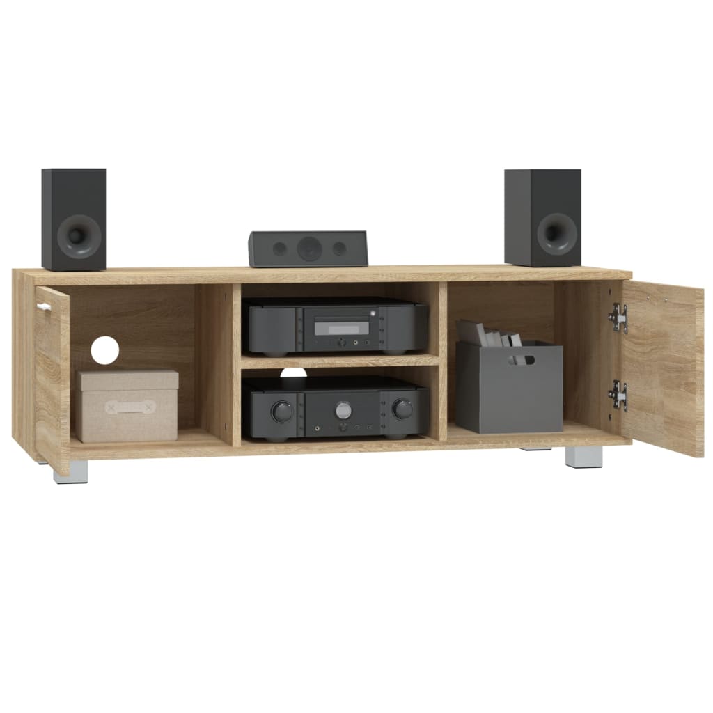 vidaXL Comodă TV, stejar sonoma, 120x40,5x35 cm, lemn prelucrat vidaXL Comodă TV, stejar sonoma, 120x40,5x35 cm, lemn prelucrat