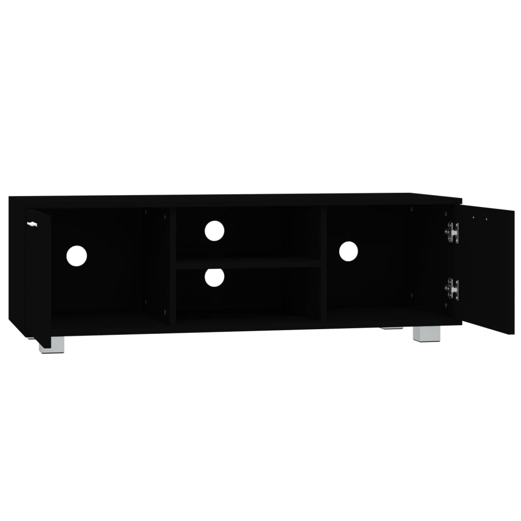 vidaXL Comodă TV, negru, 120x40,5x35 cm, lemn prelucrat