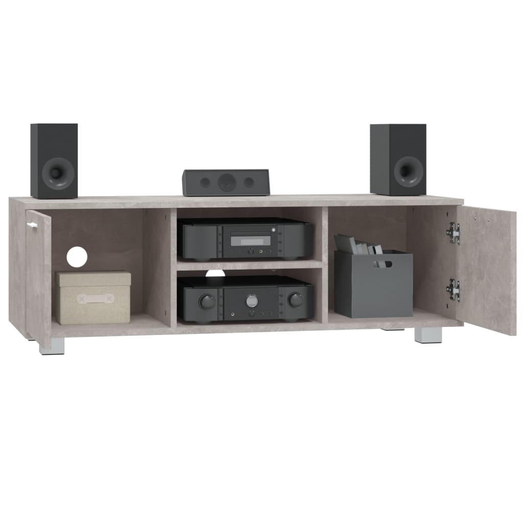 vidaXL Comodă TV, gri beton, 120x40,5x35 cm, lemn compozit vidaXL Comodă TV, gri beton, 120x40,5x35 cm, lemn compozit