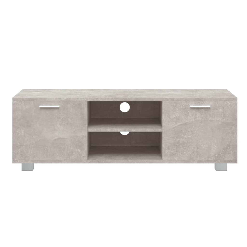 vidaXL Comodă TV, gri beton, 120x40,5x35 cm, lemn compozit vidaXL Comodă TV, gri beton, 120x40,5x35 cm, lemn compozit
