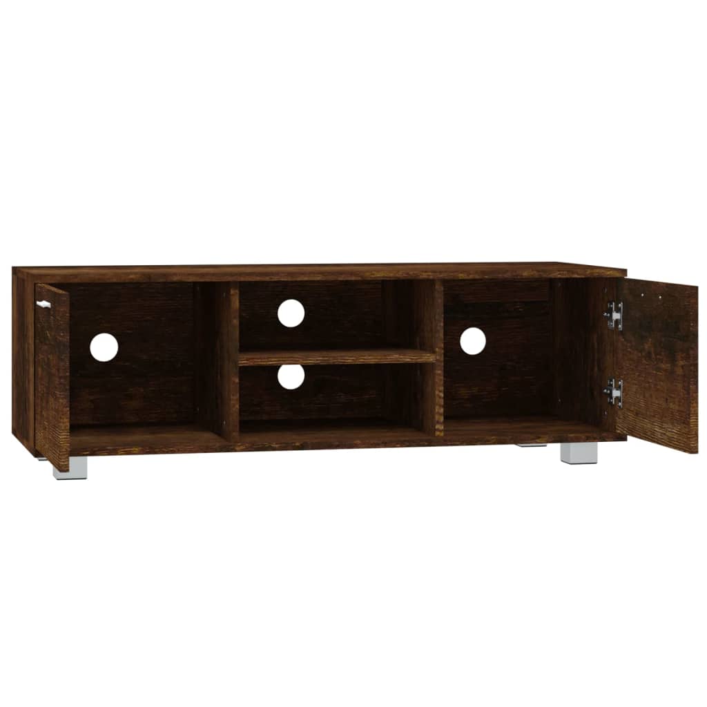 vidaXL Comodă TV, stejar fumuriu, 120x40,5x35 cm, lemn prelucrat vidaXL Comodă TV, stejar fumuriu, 120x40,5x35 cm, lemn prelucrat