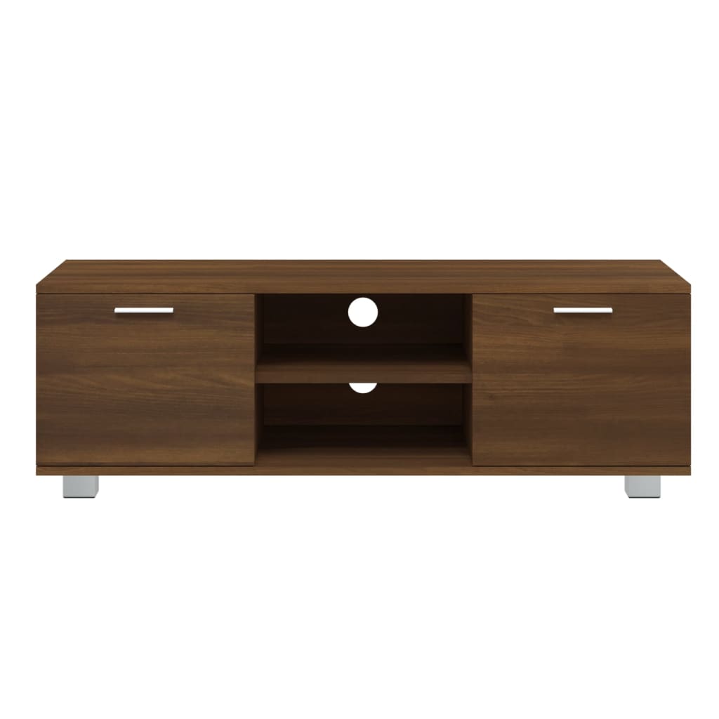 vidaXL Comodă TV, stejar maro, 120x40,5x35 cm, lemn prelucrat