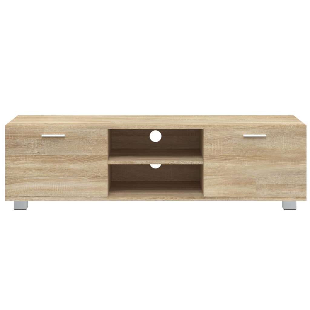 vidaXL Comodă TV, stejar sonoma, 140x40,5x35 cm, lemn prelucrat vidaXL Comodă TV, stejar sonoma, 140x40,5x35 cm, lemn prelucrat