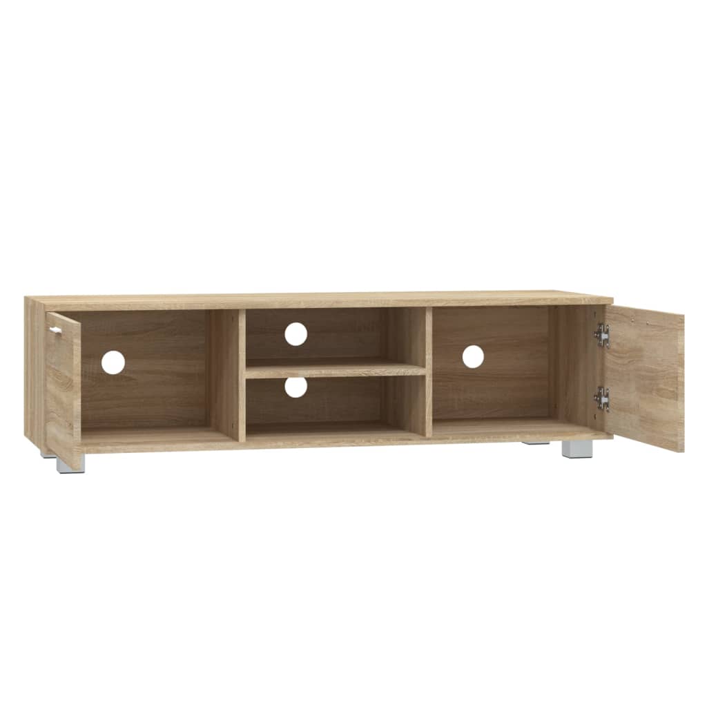 vidaXL Comodă TV, stejar sonoma, 140x40,5x35 cm, lemn prelucrat vidaXL Comodă TV, stejar sonoma, 140x40,5x35 cm, lemn prelucrat