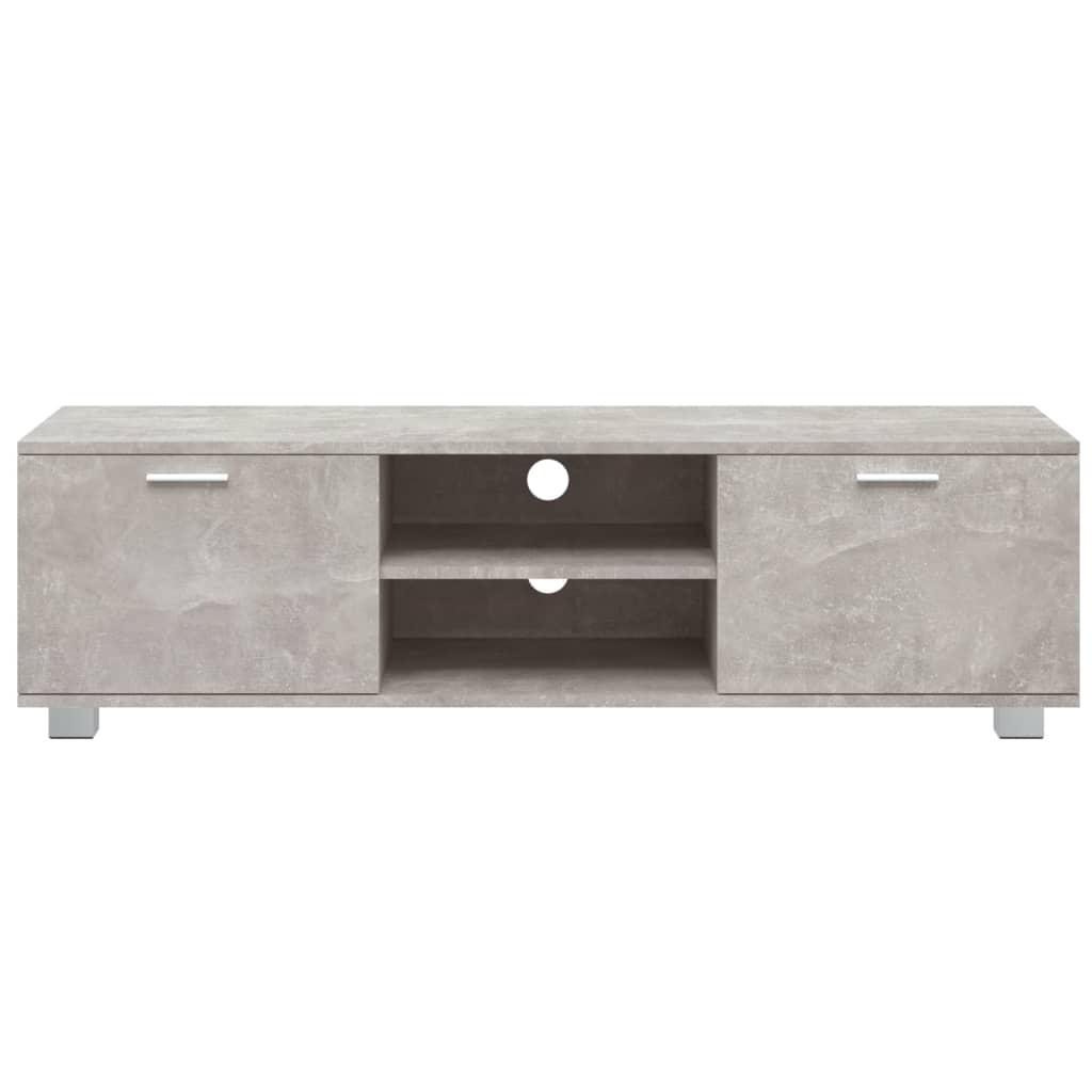 vidaXL Comodă TV, gri beton, 140x40,5x35 cm, lemn compozit vidaXL Comodă TV, gri beton, 140x40,5x35 cm, lemn compozit