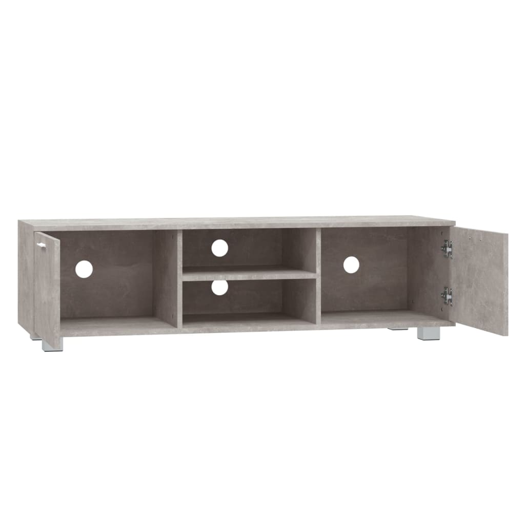 vidaXL Comodă TV, gri beton, 140x40,5x35 cm, lemn compozit vidaXL Comodă TV, gri beton, 140x40,5x35 cm, lemn compozit