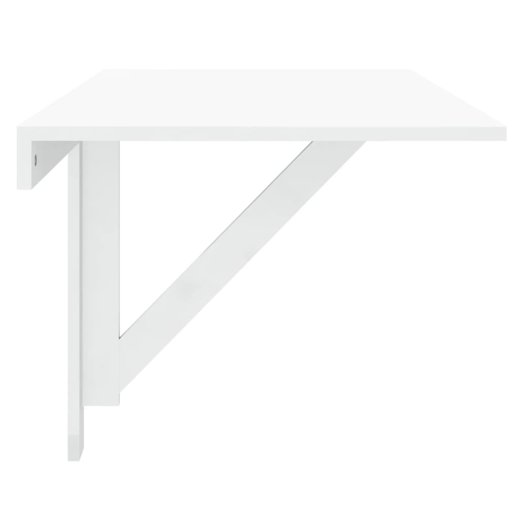 vidaXL Masă perete pliantă alb extralucios 100x60x56 cm lemn compozit vidaXL Masă perete pliantă alb extralucios 100x60x56 cm lemn compozit