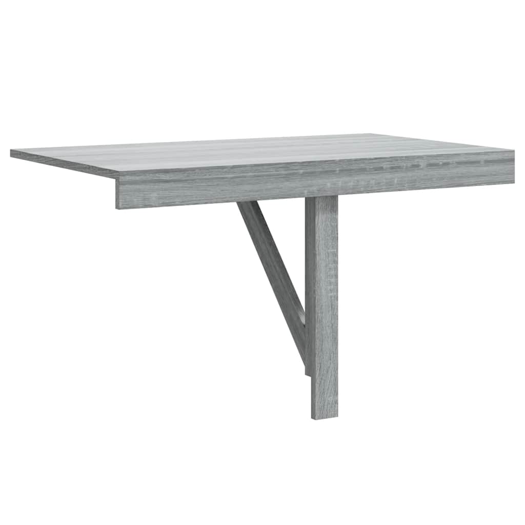 vidaXL Masă de perete pliantă gri sonoma 100x60x56 cm lemn compozit vidaXL Masă de perete pliantă gri sonoma 100x60x56 cm lemn compozit