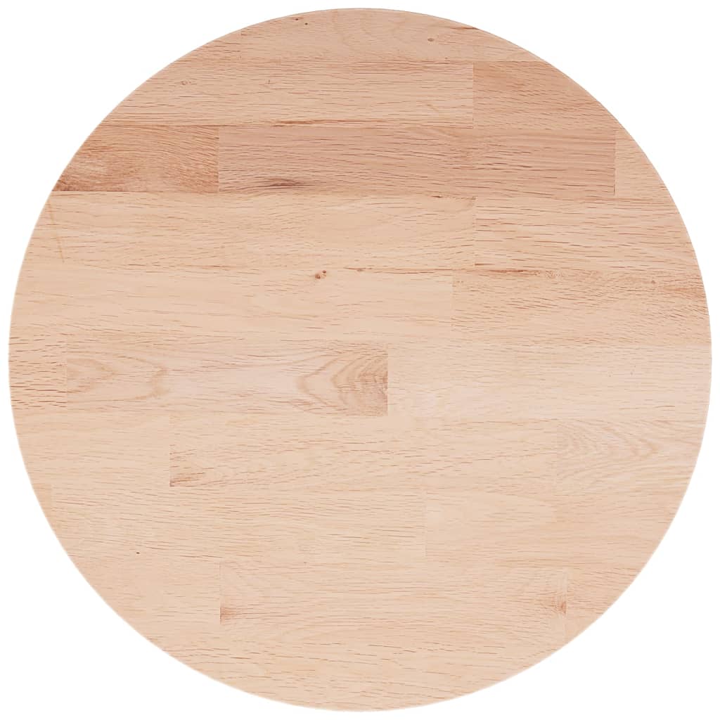 vidaXL Blat de masă rotund, Ø50x1,5 cm, lemn masiv stejar netratat vidaXL Blat de masă rotund, Ø50x1,5 cm, lemn masiv stejar netratat