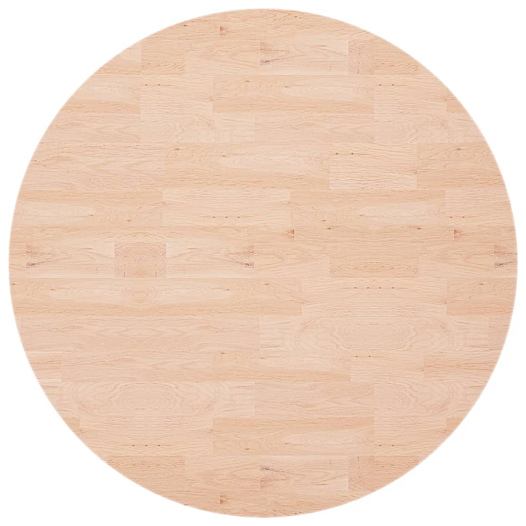 vidaXL Blat de masă rotund, Ø90x1,5 cm, lemn masiv stejar netratat vidaXL Blat de masă rotund, Ø90x1,5 cm, lemn masiv stejar netratat
