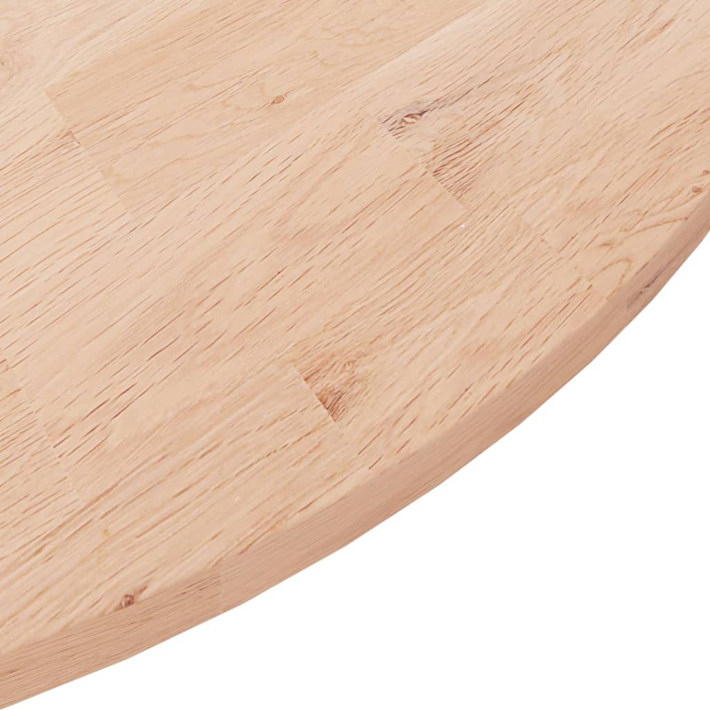 vidaXL Blat de masă rotund, Ø90x1,5 cm, lemn masiv stejar netratat vidaXL Blat de masă rotund, Ø90x1,5 cm, lemn masiv stejar netratat