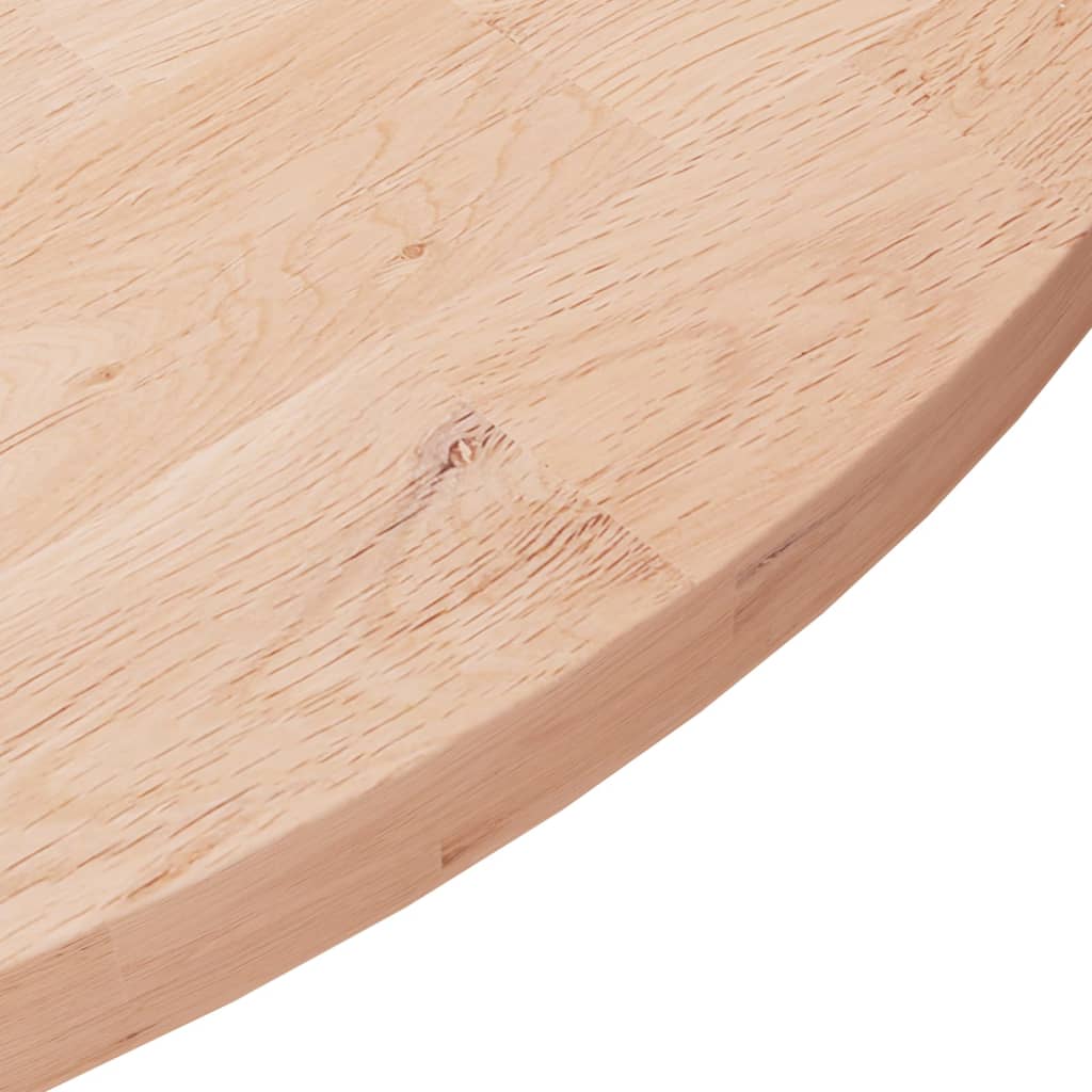 vidaXL Blat de masă rotund, Ø60x2,5 cm, lemn masiv stejar netratat vidaXL Blat de masă rotund, Ø60x2,5 cm, lemn masiv stejar netratat