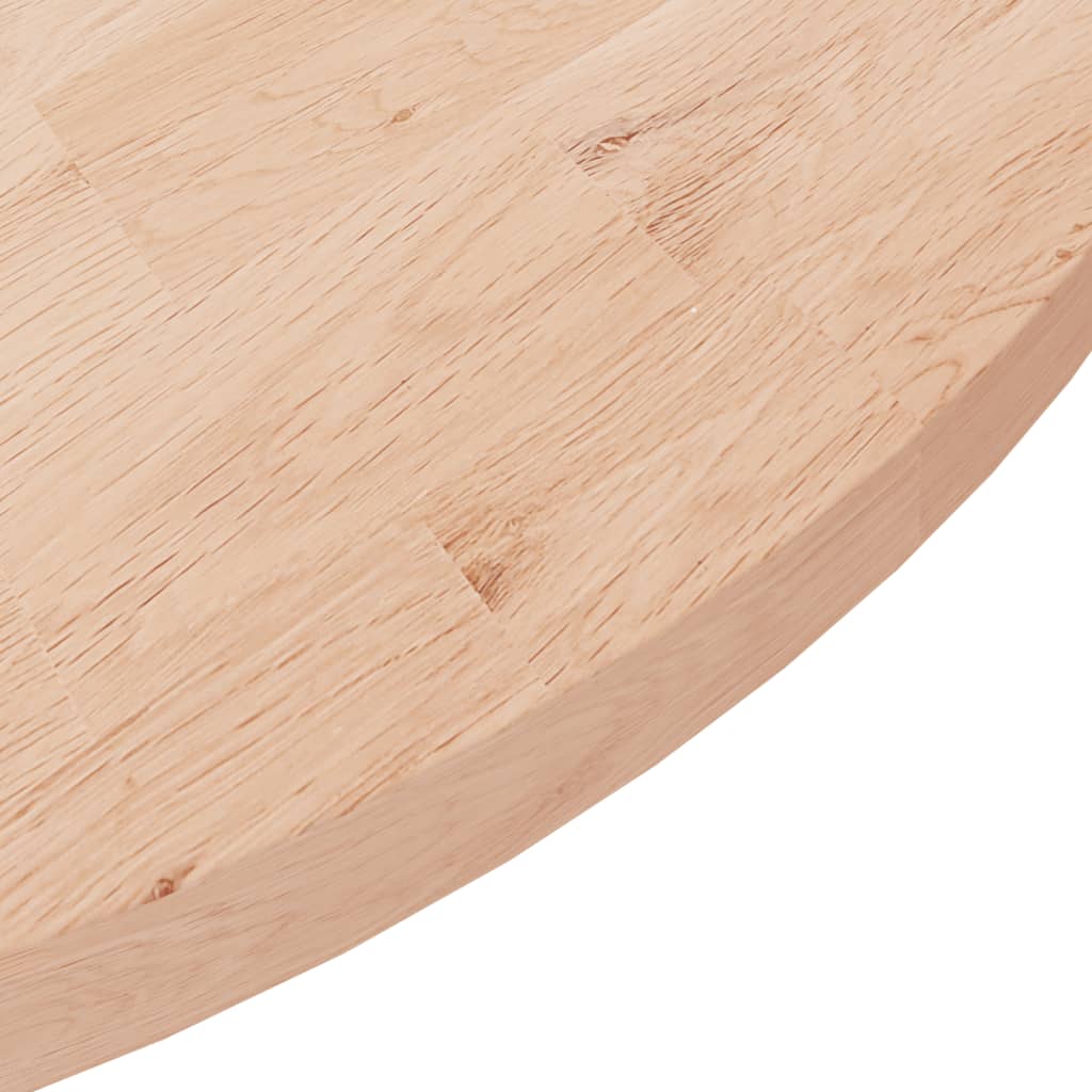 vidaXL Blat de masă rotund, Ø90x2,5 cm, lemn masiv stejar netratat vidaXL Blat de masă rotund, Ø90x2,5 cm, lemn masiv stejar netratat