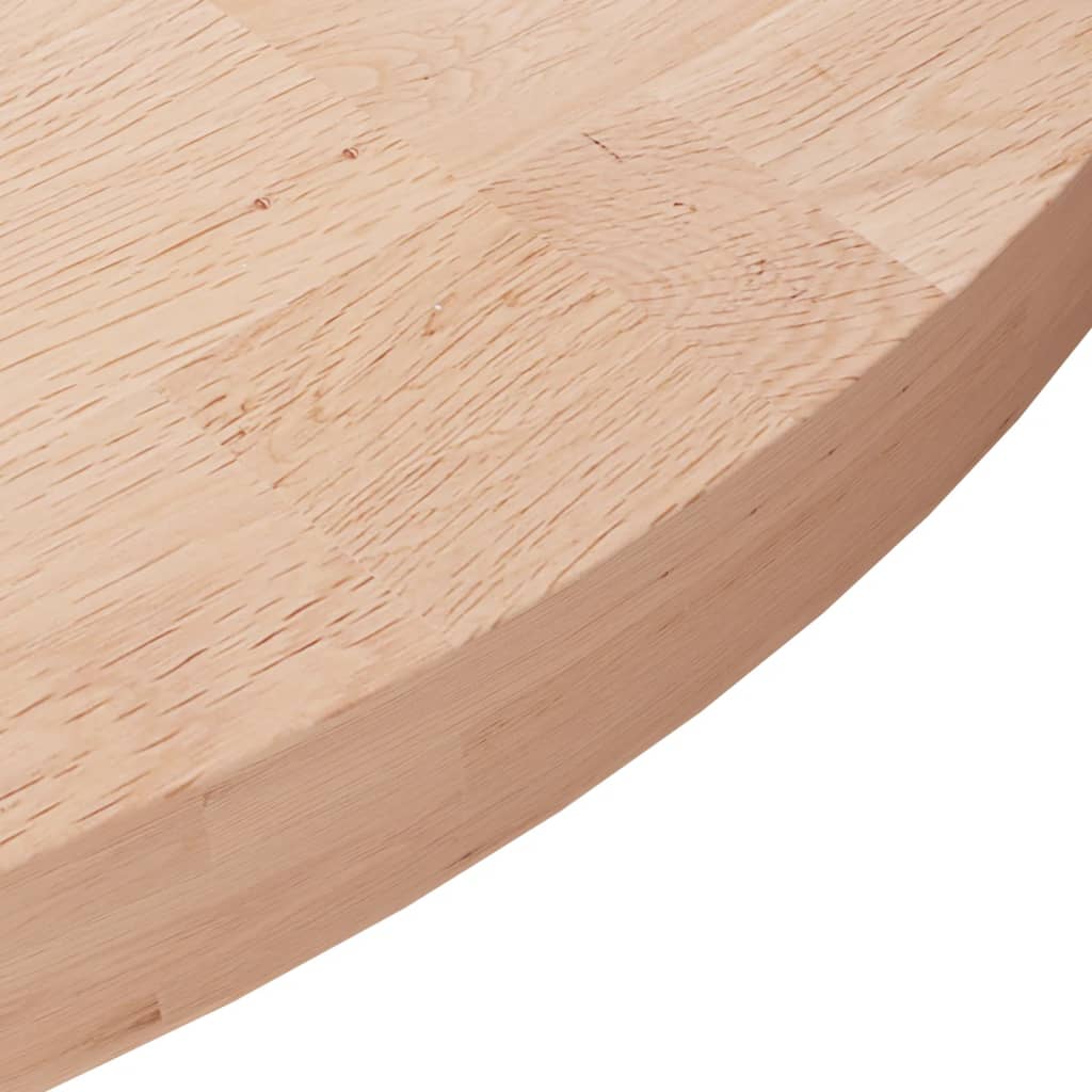 vidaXL Blat de masă rotund, Ø80x4 cm, lemn masiv stejar netratat vidaXL Blat de masă rotund, Ø80x4 cm, lemn masiv stejar netratat