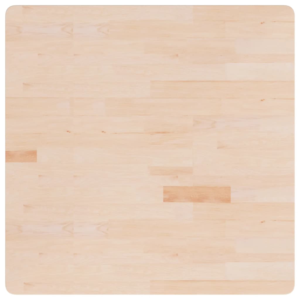 vidaXL Blat de masă pătrat, 90x90x1,5cm, lemn masiv stejar netratat