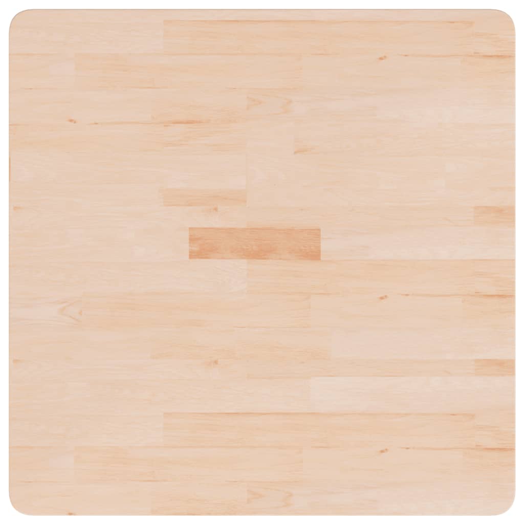 vidaXL Blat de masă pătrat, 70x70x2,5 cm, lemn masiv stejar netratat