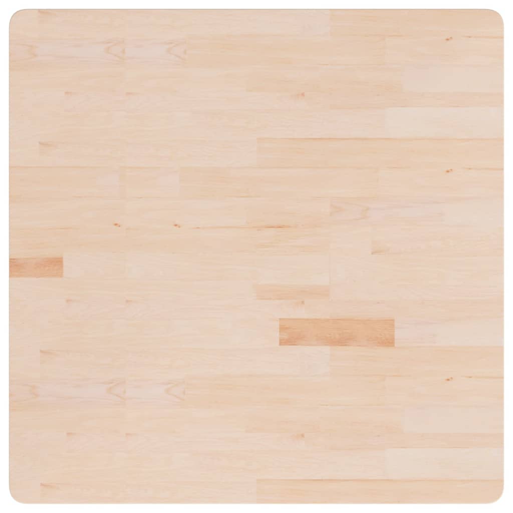 vidaXL Blat de masă pătrat,90x90x2,5 cm, lemn masiv stejar netratat