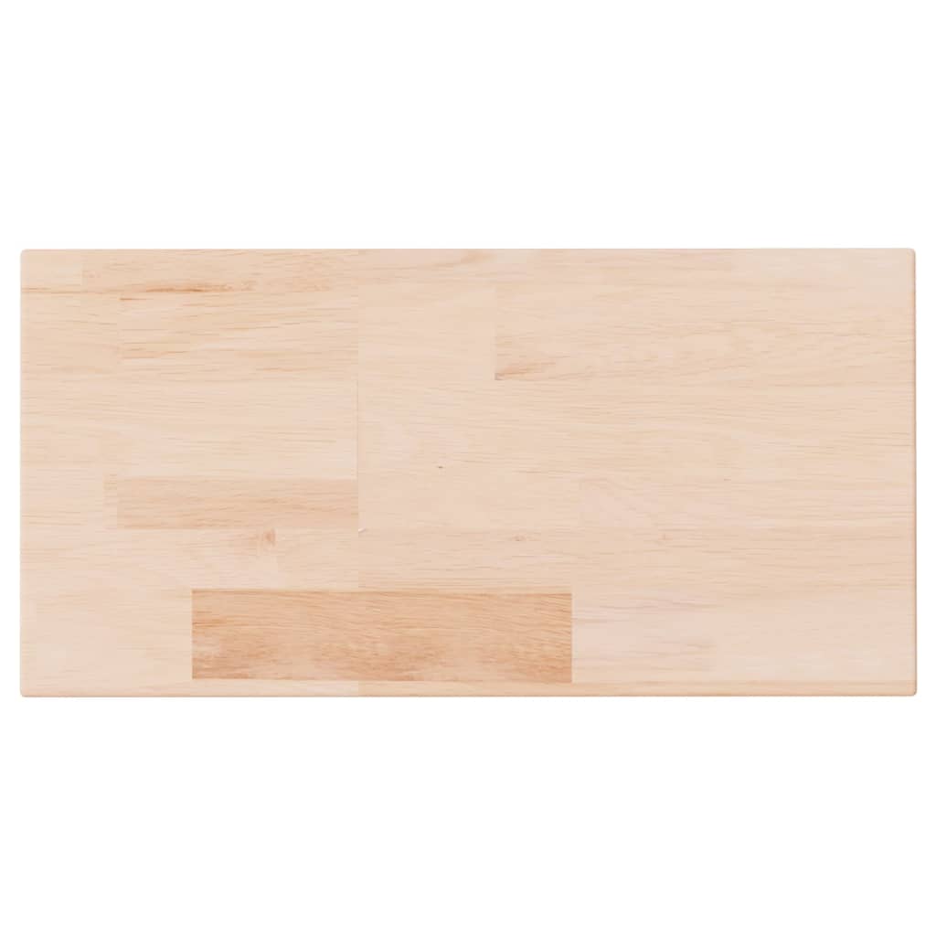 vidaXL Poliță, 40x20x2,5 cm, lemn masiv de stejar netratat