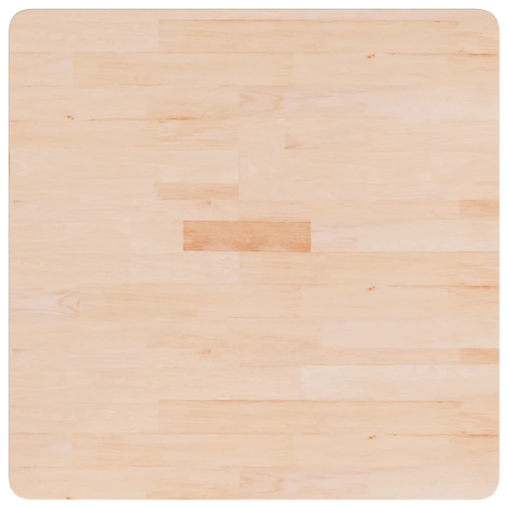 vidaXL Blat de masă pătrat, 70x70x4 cm, lemn masiv stejar netratat
