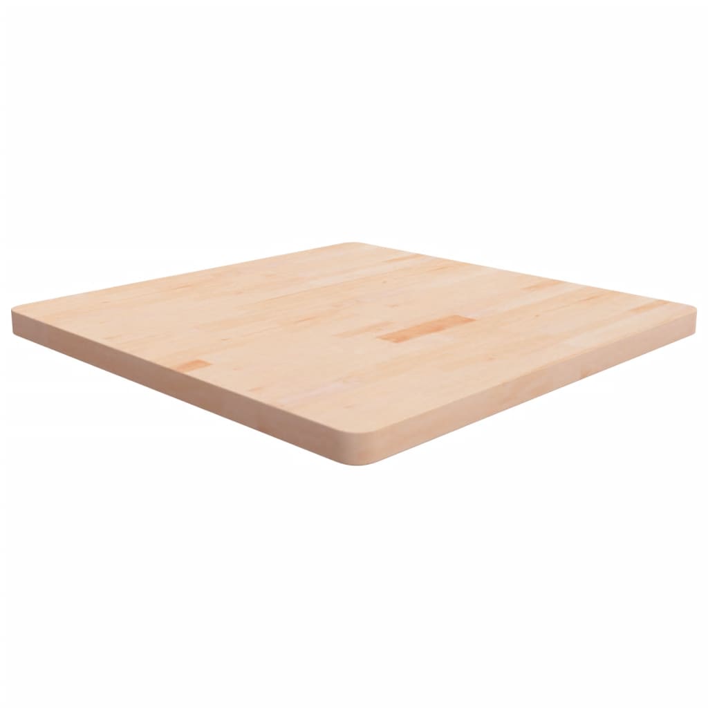 vidaXL Blat de masă pătrat, 80x80x4 cm, lemn masiv stejar netratat