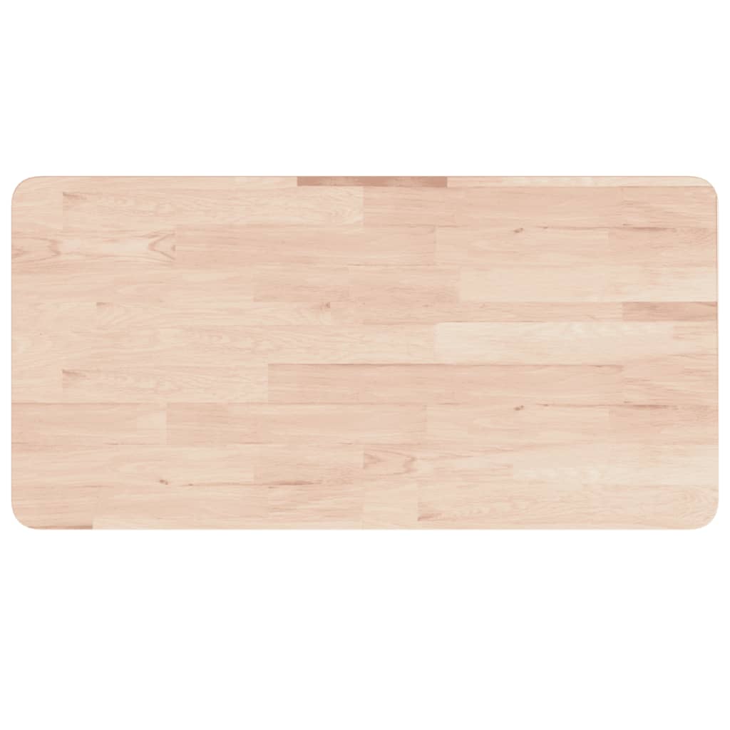 vidaXL Blat de baie, 100x60x4 cm, lemn masiv netratat vidaXL Blat de baie, 100x60x4 cm, lemn masiv netratat