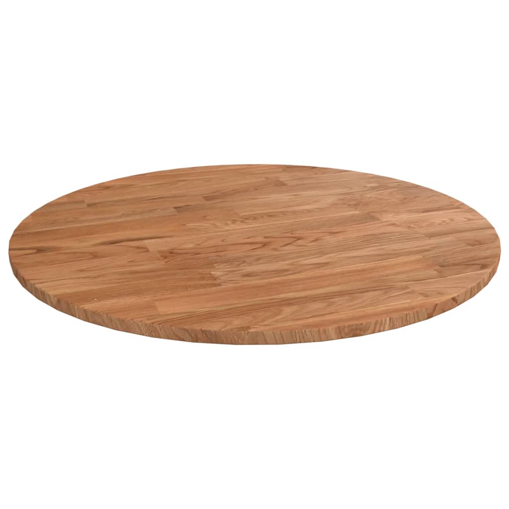 vidaXL Blat de masă rotund maro deschis Ø40x1,5 cm lemn stejar tratat