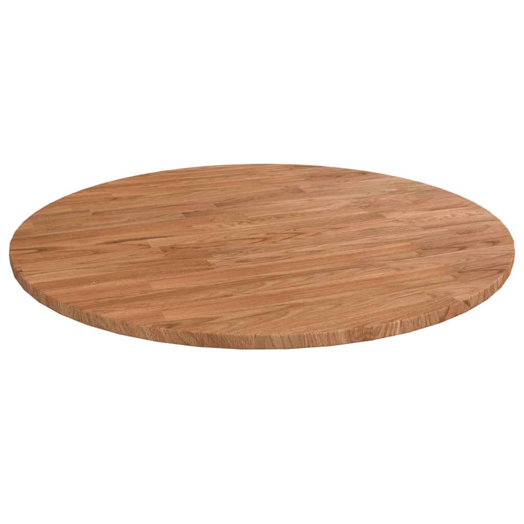 vidaXL Blat de masă rotund maro deschis Ø60x1,5 cm lemn stejar tratat
