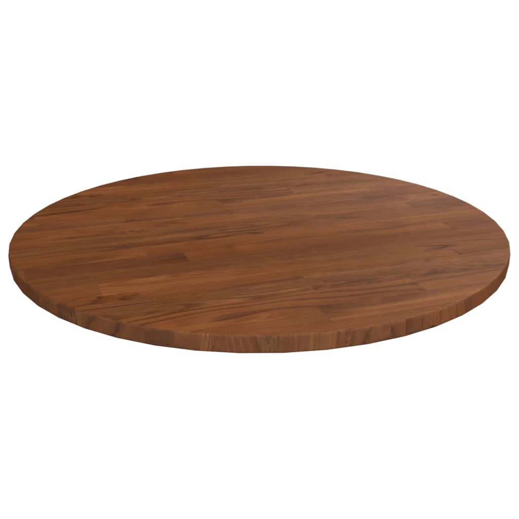 vidaXL Blat de masă rotund maro închis Ø50x1,5 cm lemn stejar tratat
