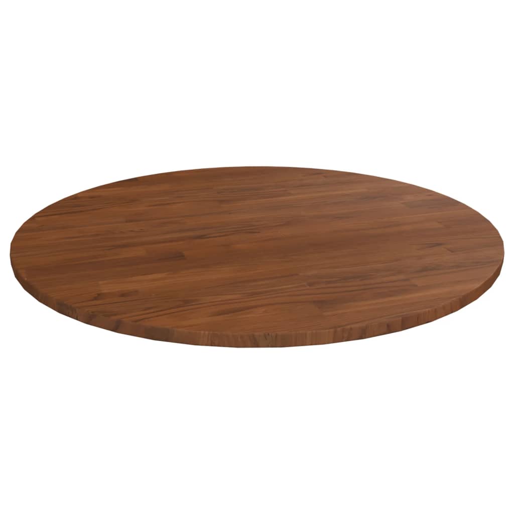 vidaXL Blat de masă rotund maro închis Ø70x1,5 cm lemn stejar tratat