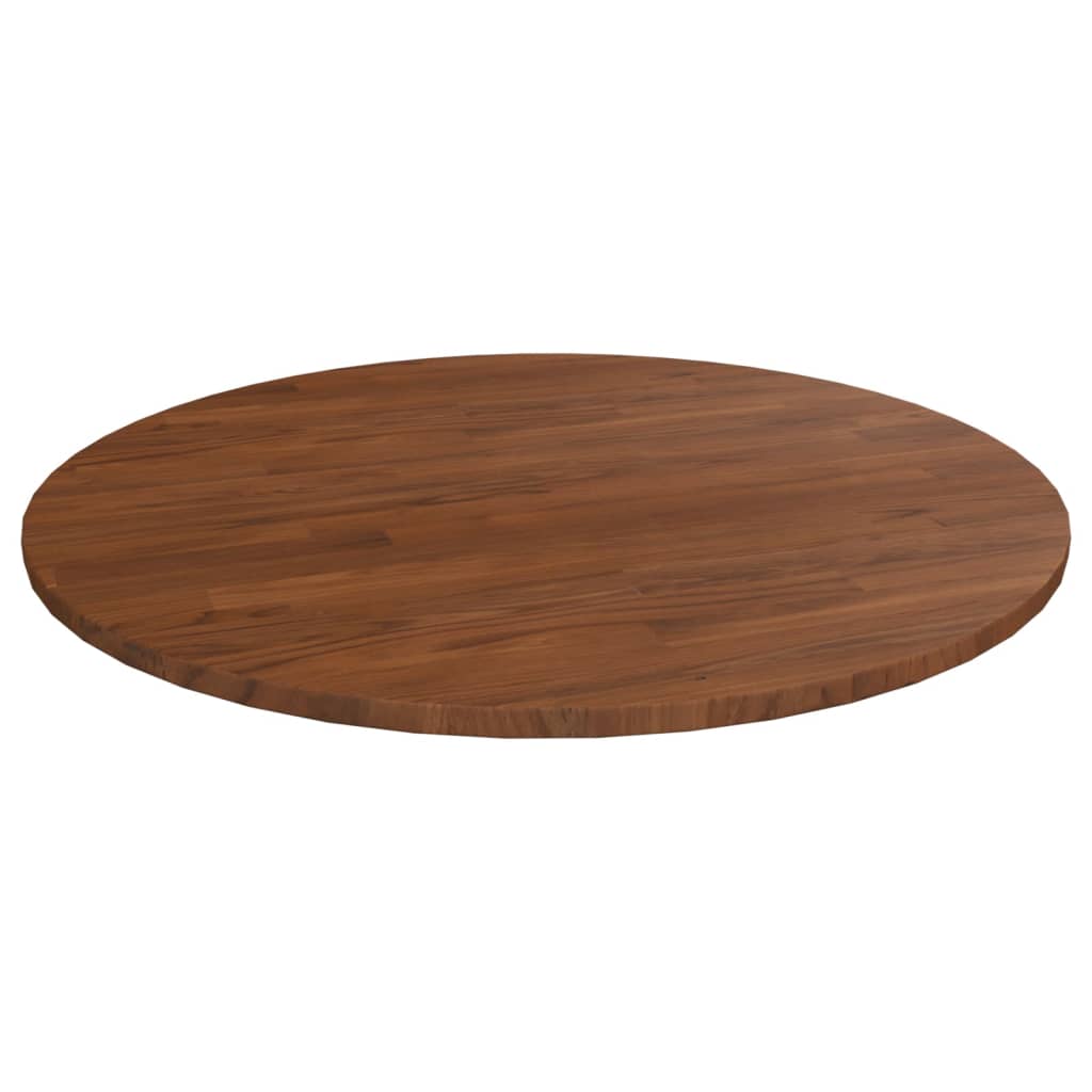 vidaXL Blat de masă rotund maro închis Ø90x1,5 cm lemn stejar tratat vidaXL Blat de masă rotund maro închis Ø90x1,5 cm lemn stejar tratat