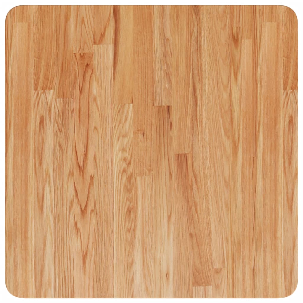 vidaXL Blat masă pătrat maro deschis 50x50x1,5cm lemn stejar tratat vidaXL Blat masă pătrat maro deschis 50x50x1,5cm lemn stejar tratat