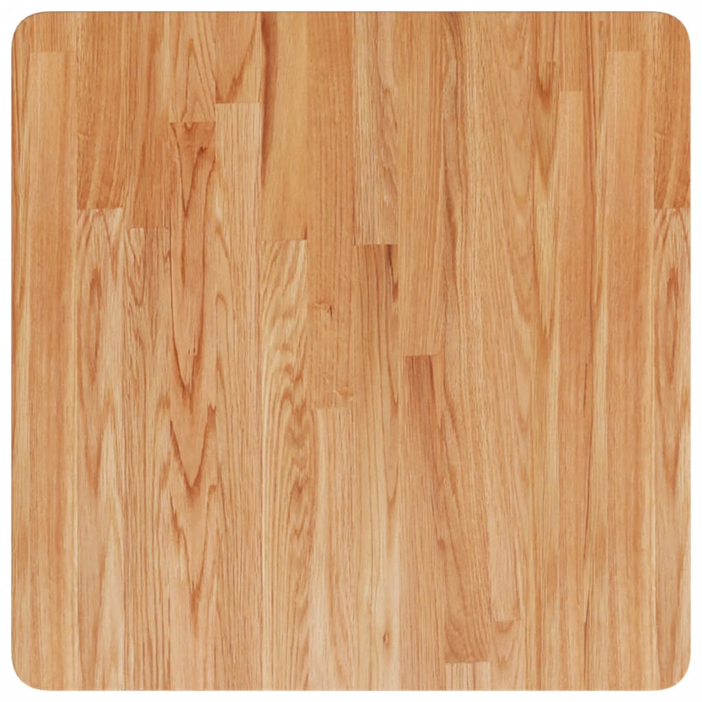 vidaXL Blat masă pătrat maro deschis 60x60x1,5 cm lemn stejar tratat vidaXL Blat masă pătrat maro deschis 60x60x1,5 cm lemn stejar tratat