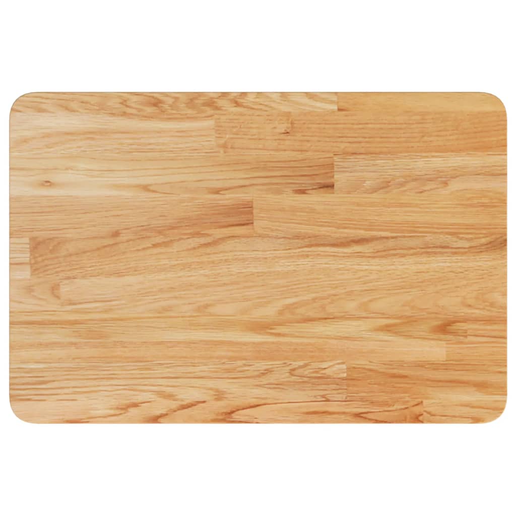 vidaXL Blat de baie, maro deschis, 60x40x1,5 cm, lemn masiv tratat vidaXL Blat de baie, maro deschis, 60x40x1,5 cm, lemn masiv tratat