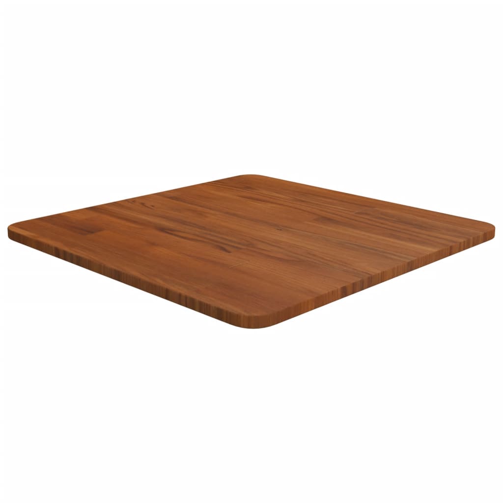 vidaXL Blat de masă pătrat maro închis 50x50x1,5 cm lemn stejar tratat