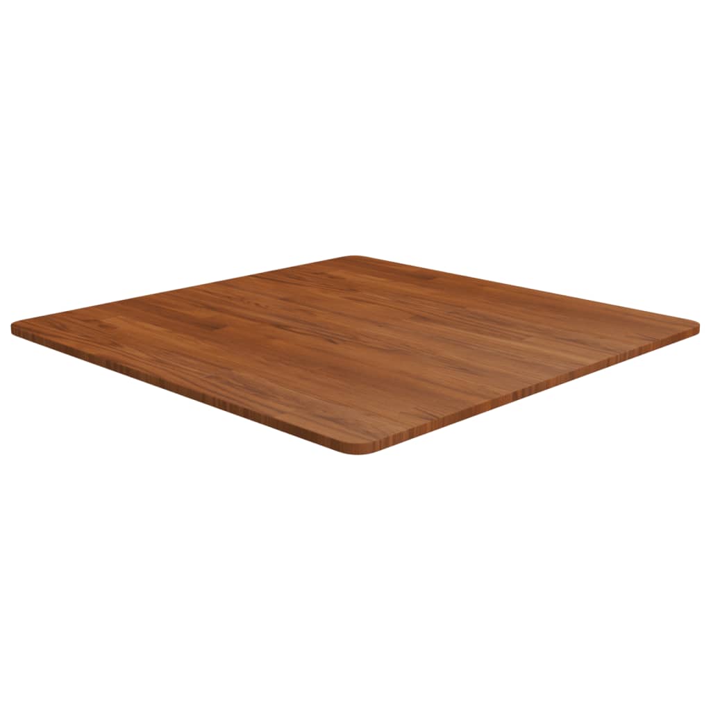 vidaXL Blat de masă pătrat maro închis 80x80x1,5 cm lemn stejar tratat vidaXL Blat de masă pătrat maro închis 80x80x1,5 cm lemn stejar tratat