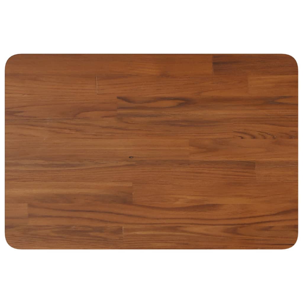 vidaXL Blat de baie, maro închis, 60x40x1,5 cm, lemn masiv tratat vidaXL Blat de baie, maro închis, 60x40x1,5 cm, lemn masiv tratat