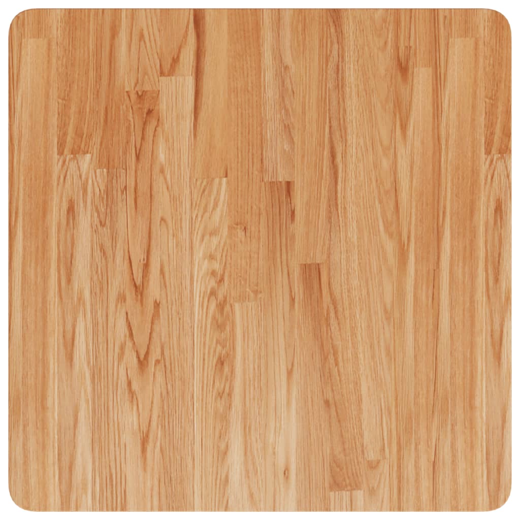 vidaXL Blat masă pătrat maro deschis 60x60x2,5 cm lemn stejar tratat vidaXL Blat masă pătrat maro deschis 60x60x2,5 cm lemn stejar tratat