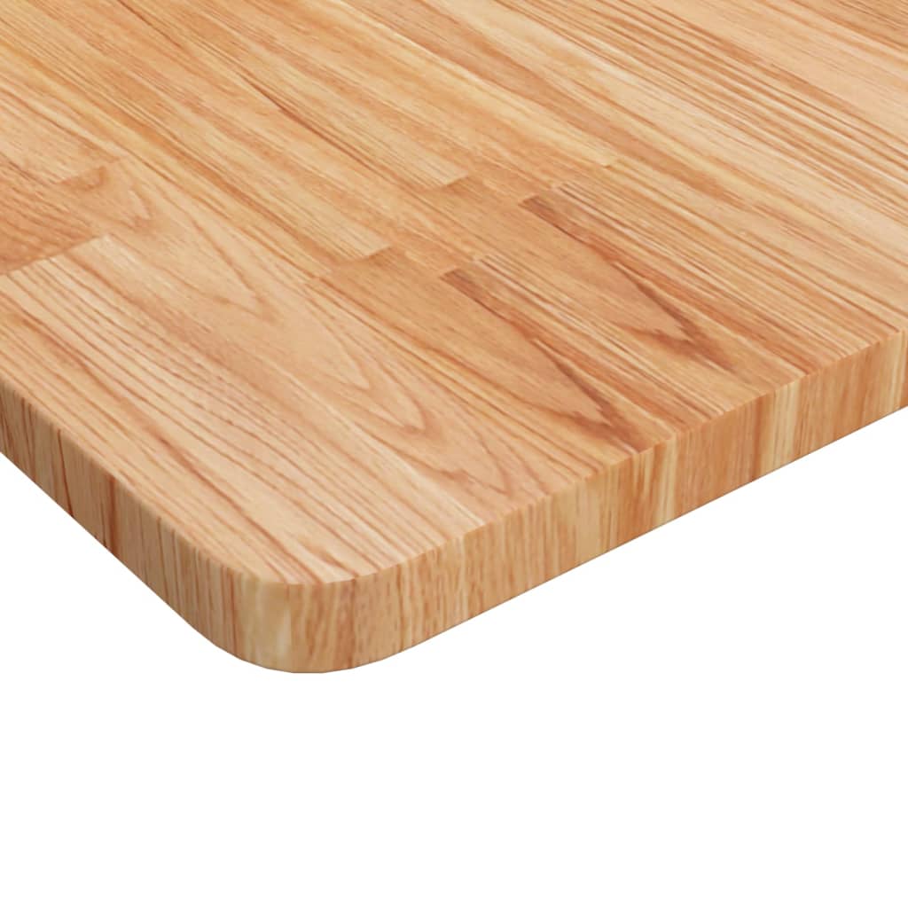 vidaXL Blat masă pătrat maro deschis 80x80x2,5cm lemn stejar tratat vidaXL Blat masă pătrat maro deschis 80x80x2,5cm lemn stejar tratat