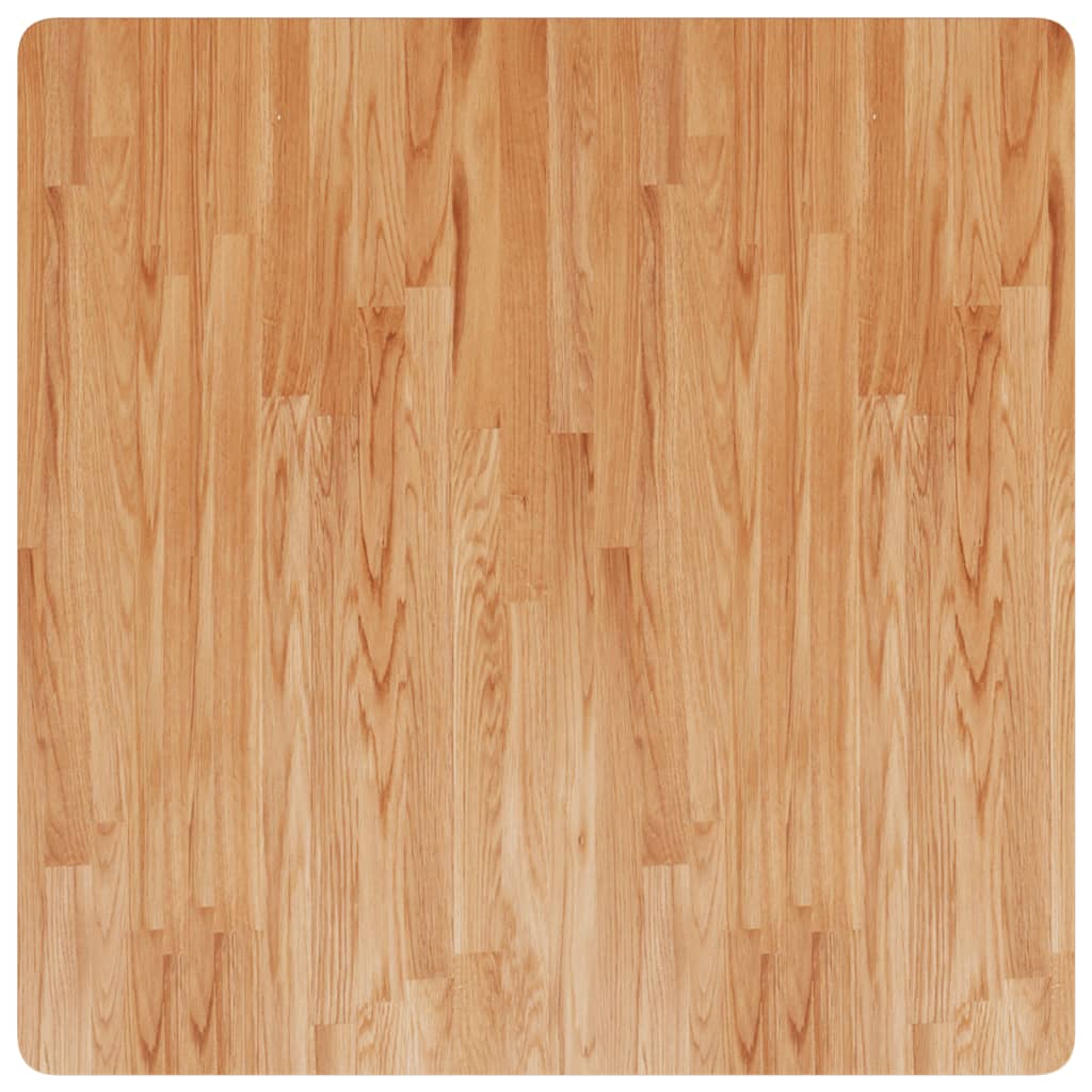 vidaXL Blat masă pătrat maro deschis 90x90x2,5cm lemn stejar tratat vidaXL Blat masă pătrat maro deschis 90x90x2,5cm lemn stejar tratat